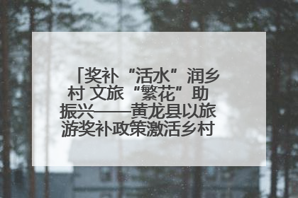 奖补“活水”润乡村 文旅“繁花”助振兴——黄龙县以旅游奖补政策激活乡村振兴新动能