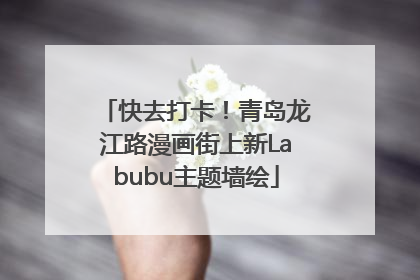 快去打卡！青岛龙江路漫画街上新Labubu主题墙绘