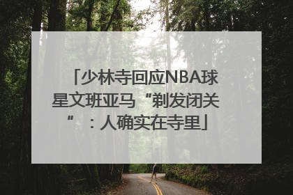 少林寺回应NBA球星文班亚马“剃发闭关”：人确实在寺里