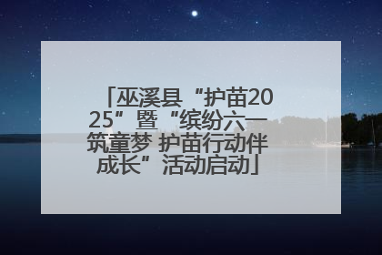 巫溪县“护苗2025”暨“缤纷六一筑童梦 护苗行动伴成长”活动启动