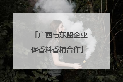 广西与东盟企业促香料香精合作