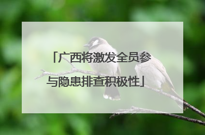 广西将激发全员参与隐患排查积极性