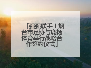 强强联手！烟台市足协与鹿扬体育举行战略合作签约仪式