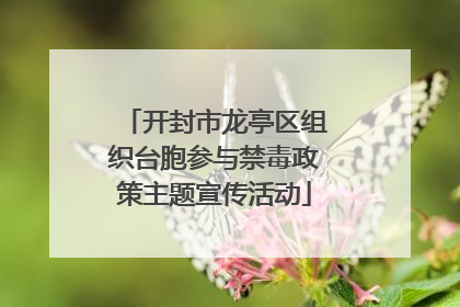 开封市龙亭区组织台胞参与禁毒政策主题宣传活动
