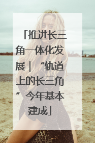 推进长三角一体化发展｜“轨道上的长三角”今年基本建成