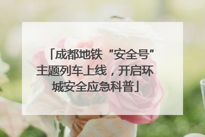 成都地铁“安全号”主题列车上线，开启环城安全应急科普