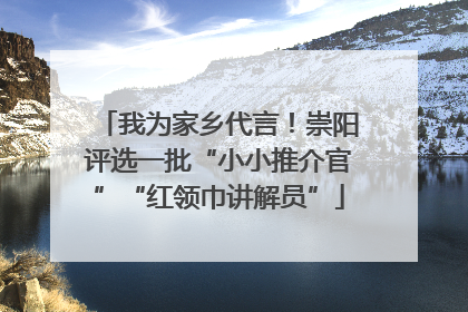 我为家乡代言！崇阳评选一批“小小推介官”“红领巾讲解员”