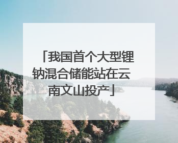 我国首个大型锂钠混合储能站在云南文山投产