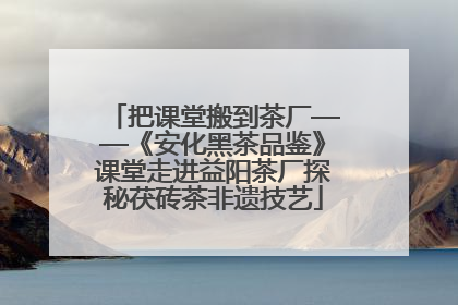把课堂搬到茶厂——《安化黑茶品鉴》课堂走进益阳茶厂探秘茯砖茶非遗技艺