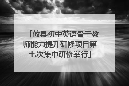 攸县初中英语骨干教师能力提升研修项目第七次集中研修举行
