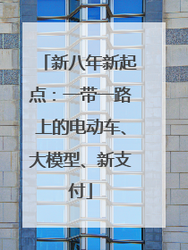新八年新起点：一带一路上的电动车、大模型、新支付