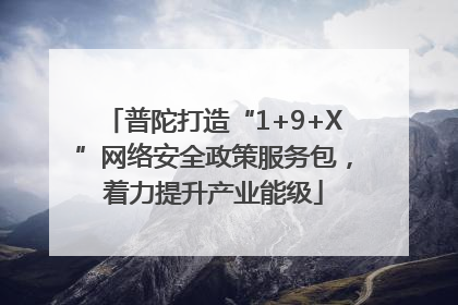 普陀打造“1+9+X”网络安全政策服务包，着力提升产业能级