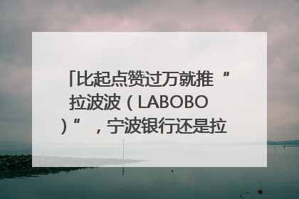 比起点赞过万就推“拉波波（LABOBO）”，宁波银行还是拉业绩吧｜财经辣评