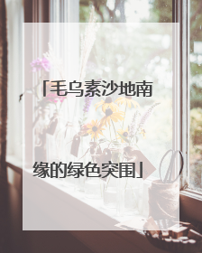 毛乌素沙地南缘的绿色突围