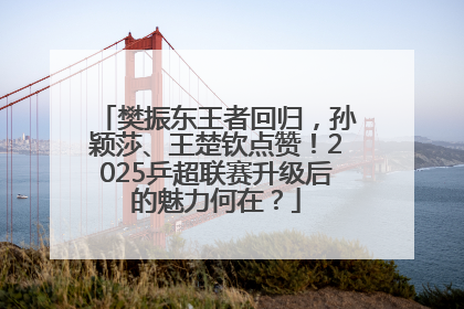 樊振东王者回归，孙颖莎、王楚钦点赞！2025乒超联赛升级后的魅力何在？