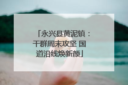 永兴县黄泥镇：干群周末攻坚 国道沿线焕新颜