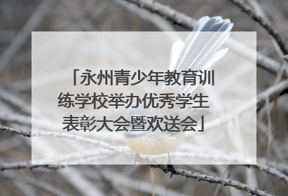 永州青少年教育训练学校举办优秀学生表彰大会暨欢送会