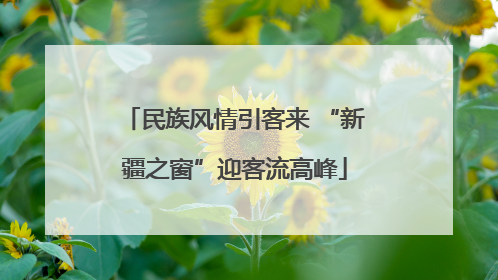 民族风情引客来 “新疆之窗”迎客流高峰