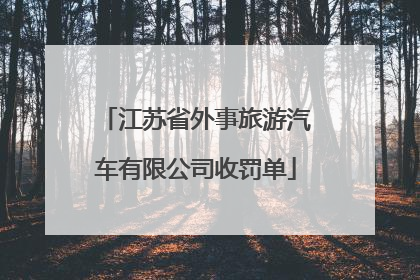 江苏省外事旅游汽车有限公司收罚单