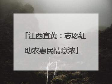 江西宜黄：志愿红助农惠民情意浓