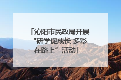 沁阳市民政局开展“研学促成长 多彩在路上”活动