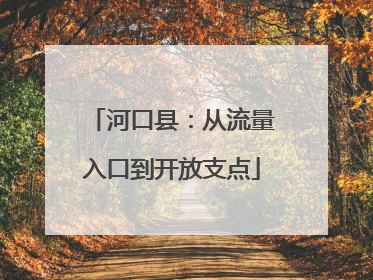 河口县：从流量入口到开放支点