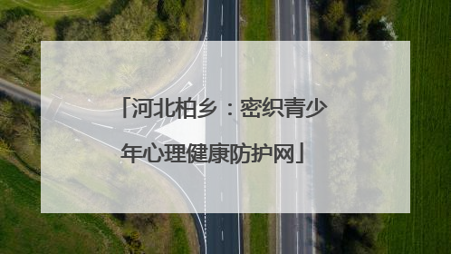 河北柏乡：密织青少年心理健康防护网