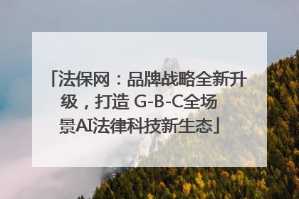 法保网：品牌战略全新升级，打造 G-B-C全场景AI法律科技新生态