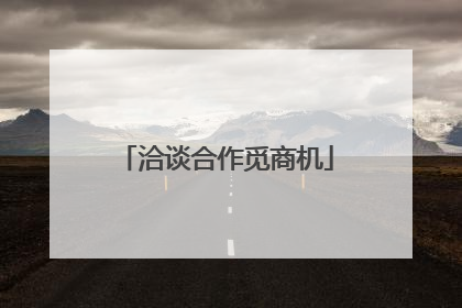 洽谈合作觅商机