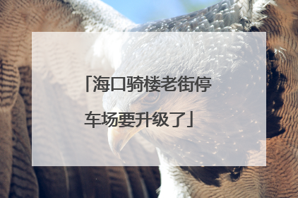 海口骑楼老街停车场要升级了