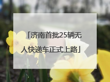 济南首批25辆无人快递车正式上路