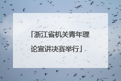 浙江省机关青年理论宣讲决赛举行