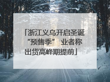 浙江义乌开启圣诞“预售季” 业者称出货高峰期提前