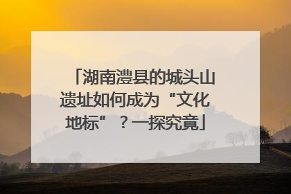 湖南澧县的城头山遗址如何成为“文化地标”？一探究竟