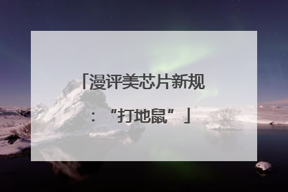漫评美芯片新规：“打地鼠”