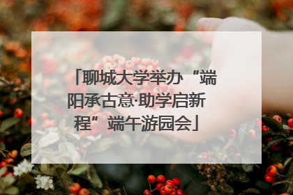 聊城大学举办“端阳承古意·助学启新程”端午游园会