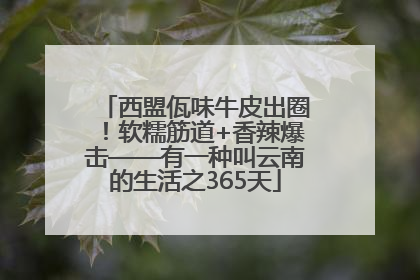 西盟佤味牛皮出圈！软糯筋道+香辣爆击——有一种叫云南的生活之365天
