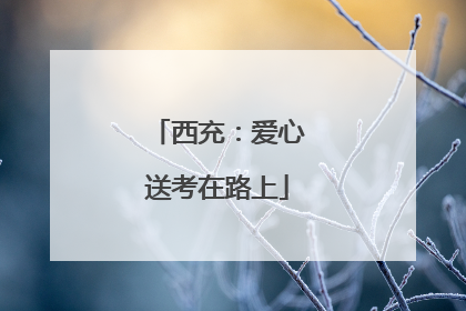 西充：爱心送考在路上