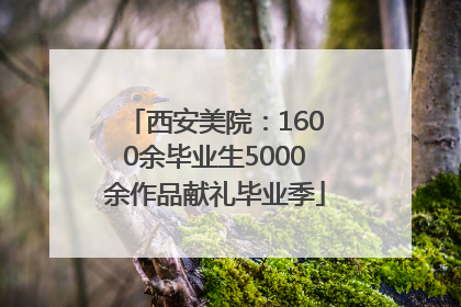 西安美院：1600余毕业生5000余作品献礼毕业季