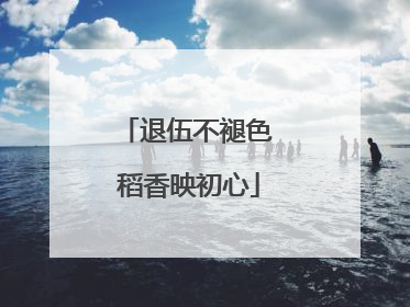 退伍不褪色 稻香映初心