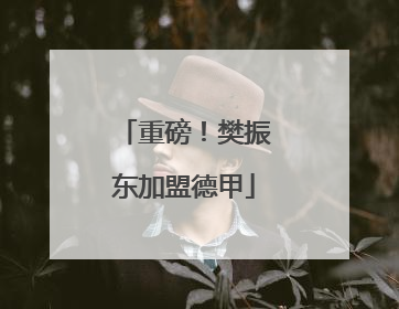 重磅！樊振东加盟德甲