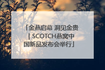 金燕启幕 洞见金贵｜SCOTCH燕窝中国新品发布会举行