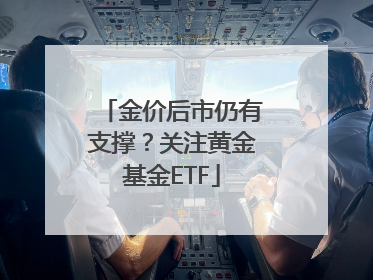 金价后市仍有支撑？关注黄金基金ETF