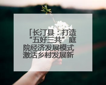 长汀县：打造“五好三共”庭院经济发展模式激活乡村发展新动能