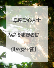 阜南爱心人士为高考志愿者提供免费午餐
