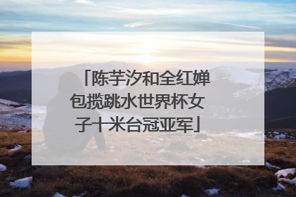 陈芋汐和全红婵包揽跳水世界杯女子十米台冠亚军