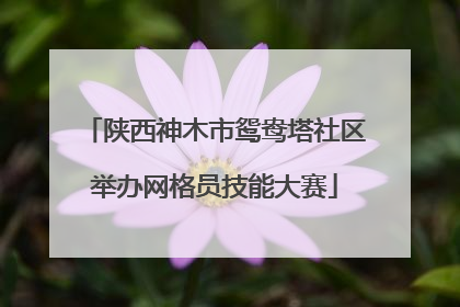 陕西神木市鸳鸯塔社区举办网格员技能大赛