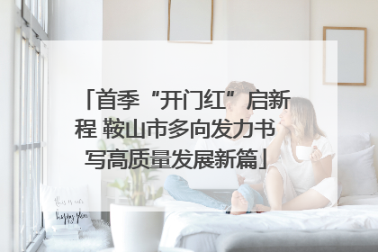 首季“开门红”启新程 鞍山市多向发力书写高质量发展新篇