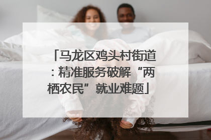 马龙区鸡头村街道：精准服务破解“两栖农民”就业难题