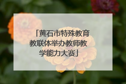 黄石市特殊教育教联体举办教师教学能力大赛